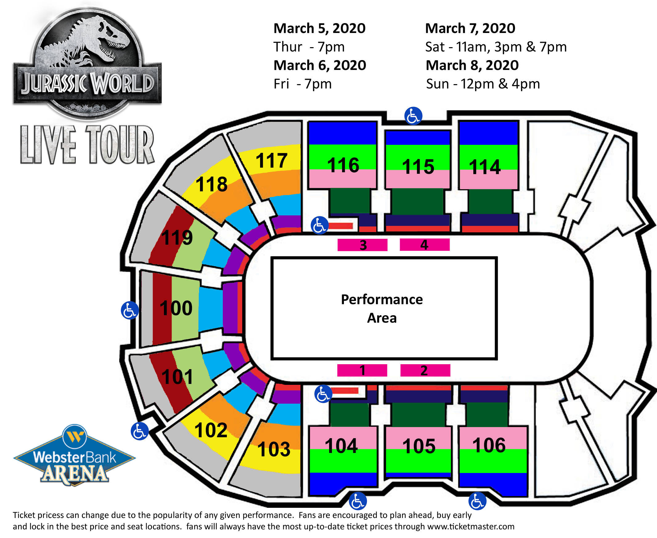 Webster Bank Arena Bridgeport Seating Chart